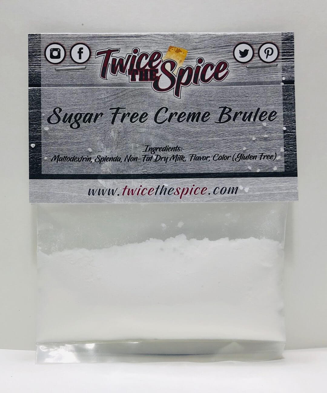 Sugar Free Creme Brulee Twice the Spice